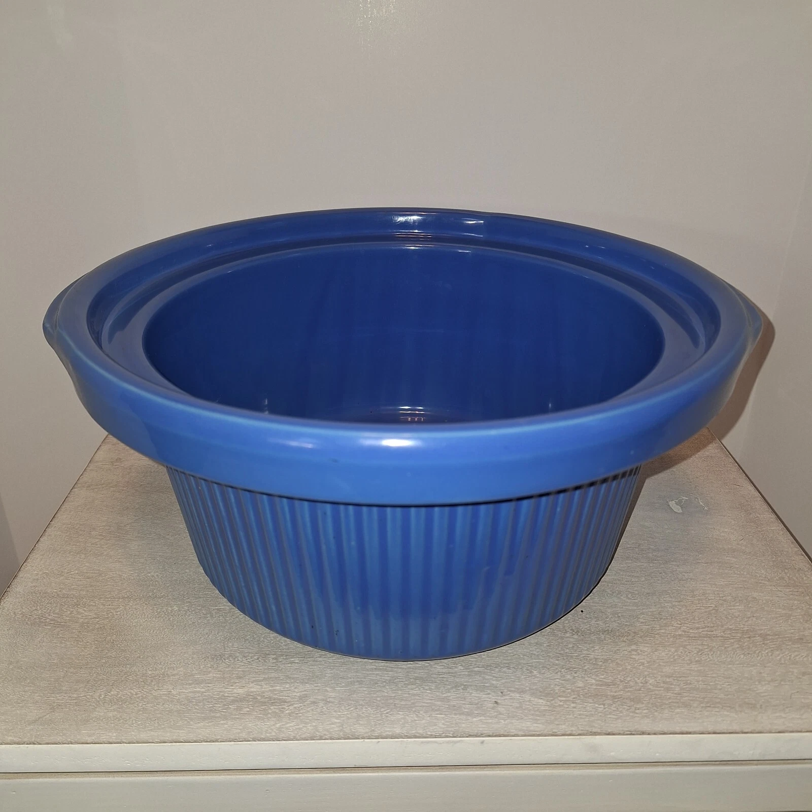 Rival Crock Pot Slow Cooker Blue Bowl Dish Ceramic ORIGINAL Part from Model 3355