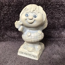 Vintage 1970s Googly Eyes Figurine I Love You This Much  American Greetings Corp