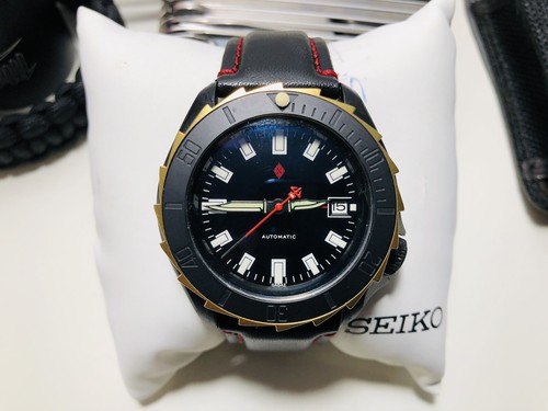 Seiko SKX007 Scuba Diver's 7S26-0020 Automatic DLC Coating Unique Dagaz Mod  | eBay