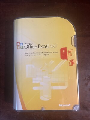 NEW SEALED - Microsoft Office Excel 2007 W/ Unused Product Key