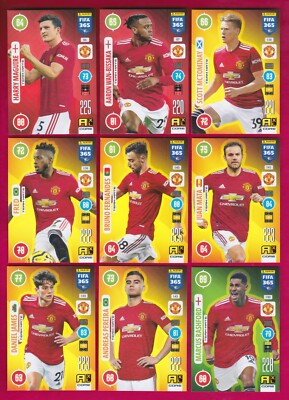 Manchester United - Team Members 9 cards Set - 2021 Panini FIFA
