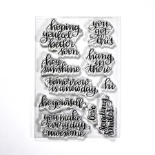 Simon Says Stamp - HANDLETTERED ENCOURAGEMENT - 4x6 Stamp Set