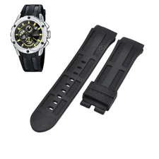 Chrono Bike F16382-2 22mm Black Rubber Strap For Festina