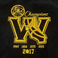 Golden State Warriors Shirt Adult XXL Black Champions California San Francisco