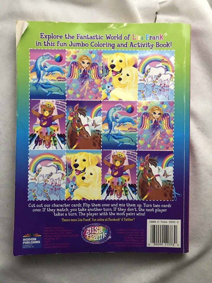 Lisa Frank JUMBO COLORING & ACTIVITY BOOK Dare To Dream | eBay