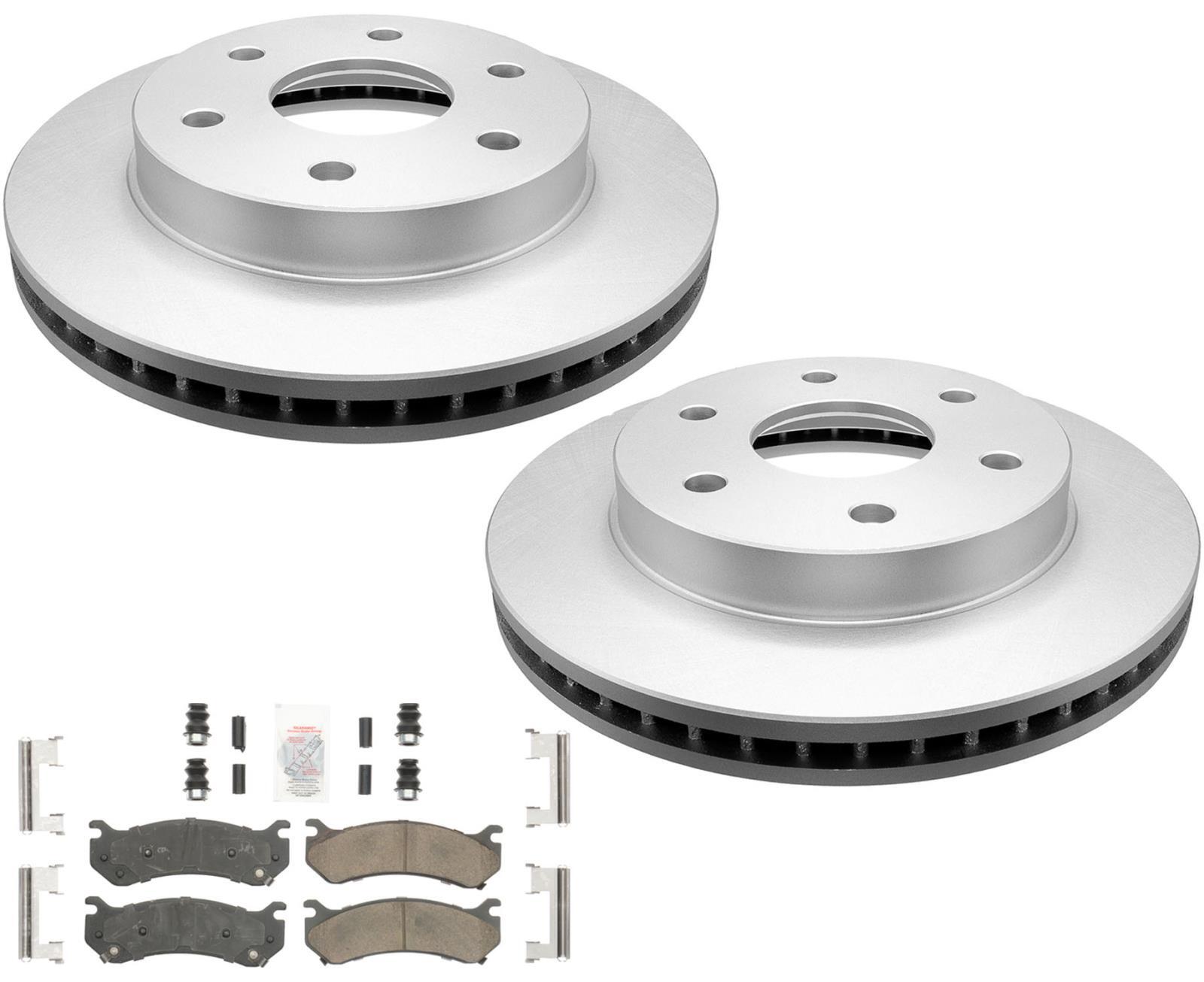 Improved Performance Coated Disc Brake Rotors Disc Brake Pad For 03-06 Escalade