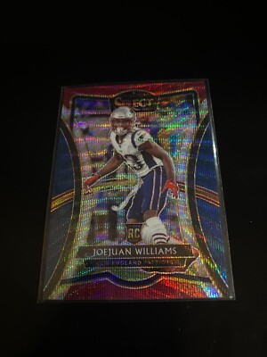 JoeJuan Williams 2019 Select Premier Tri-Color Prizm /199 RC Patriots 111 PWE