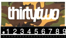 Thirtytwo Large Snowboard Sticker 9 in x 3.5 in Multicolor 32 Decal