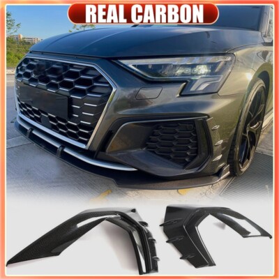 Fits Audi S3 RS3 8Y A3 Sline 2022-2023 REAL CARBON Front Bumper
