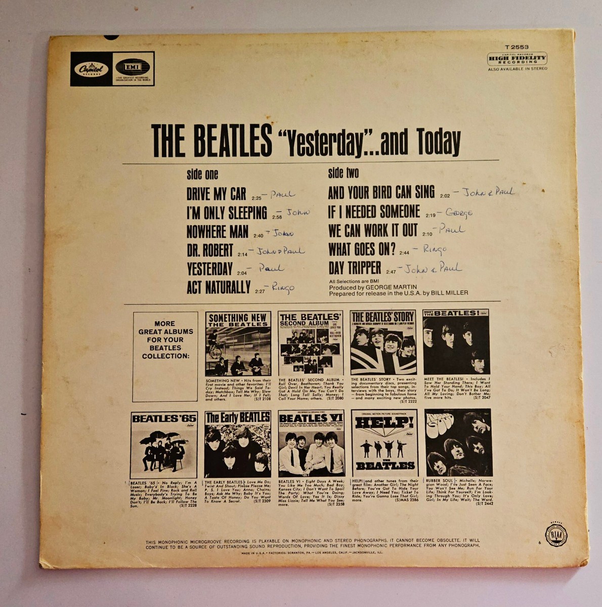 The Beatles Yesterday and Today LP＋４枚 The Beatles – Yesterday And Today – Vinyl (LP, Album + 3 more