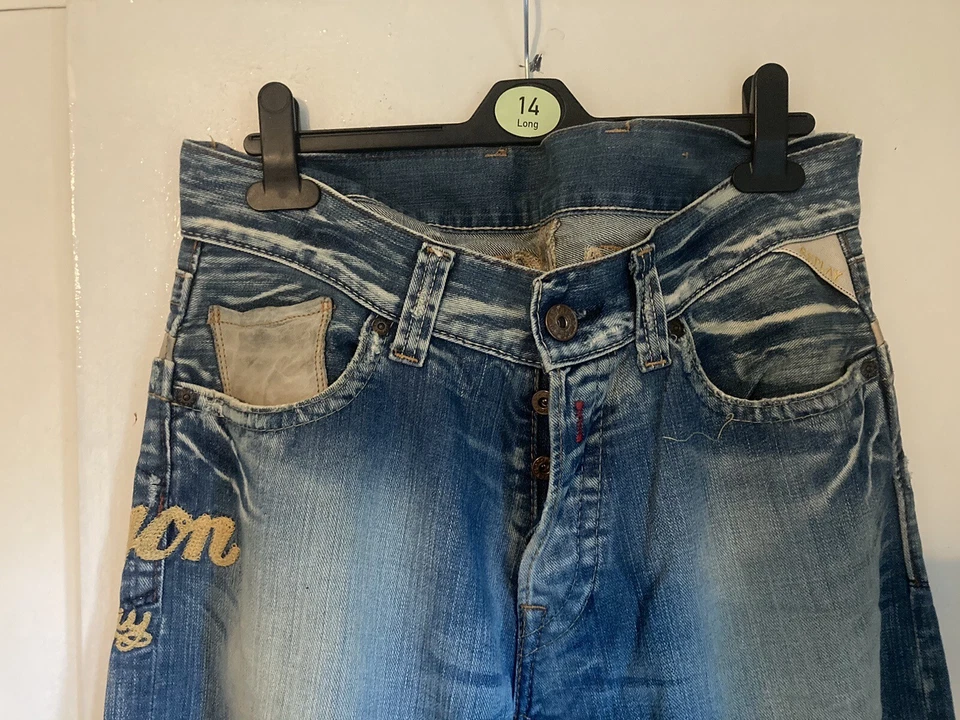 Replay Mens Vintage Distressed Heavyweight Jeans.  32  x 32    C3 - Image 2 of 4