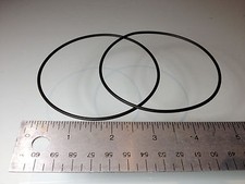 Cinturón de goma redondo de 3,5" (negro/redondo) (universal-genérico)(paquete de 2) 