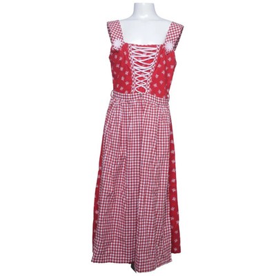 Isar-Trachten, Dirndl, Größe: 158, Rot/Weiß, Baumwolle, Karo #VBT