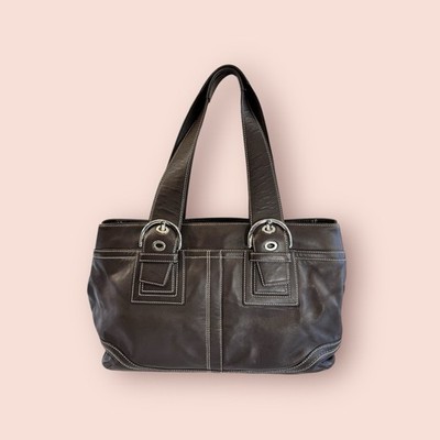 COACH Y2K Vintage Soho Leather Large Carryall Satchel Shoulder Bag