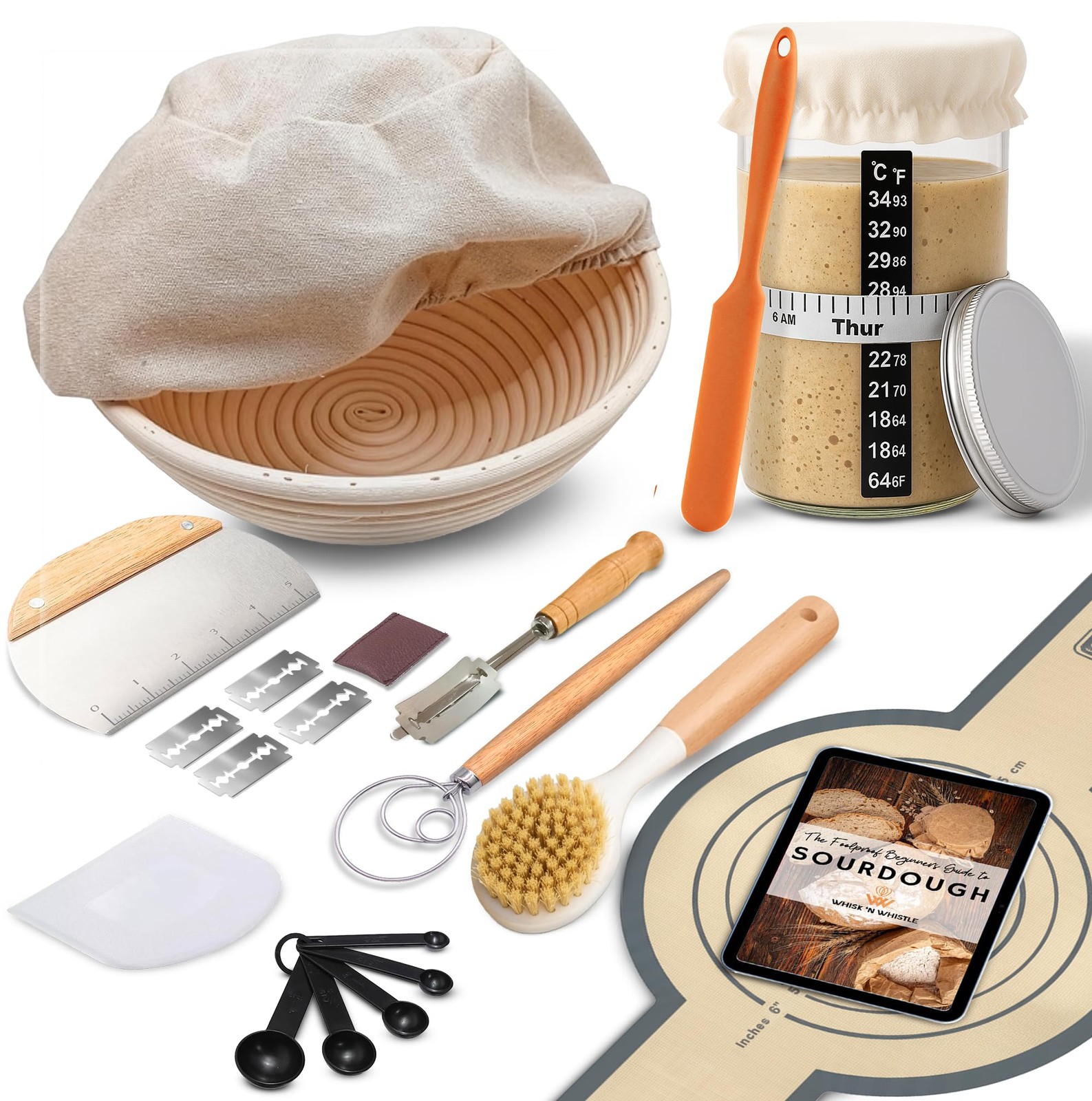 Complete Sourdough Starter Kit and Bread