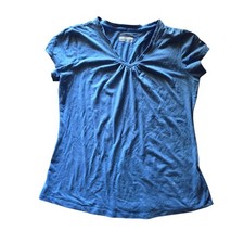 Columbia Omni-Wick Womens Blue V-Neck Perform...