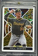 Paul Skenes RARE GOLD SHIMMER REFRACTOR  INVESTMENT CARD PIRATES ROY MINT