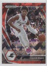 2021-22 Panini Prizm Draft Picks Red Ice Prizm David Duke Jr #44 0i76