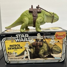Kenner Star Wars Dewback Patrol Vintage W/Box Complete Saddle Broken Reins