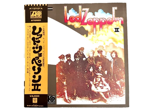 Led Zeppelin II Atlantic P-10101A Japan Vinyl LP w/OBI & Color Poster