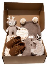 Newborn Baby Gift Basket - Baby Shower Gifts for Boys  Girls with Essentials