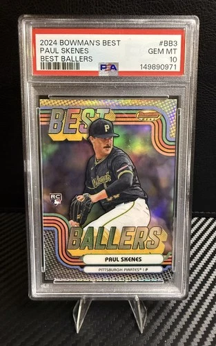 Paul Skenes Rookie 2024 Bowman’s Best RC  Best Ballers PSA 10