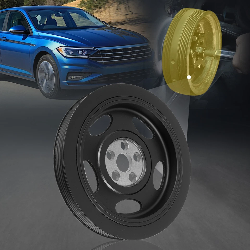 Harmonic Balancer for 2005-2014 Volkswagen Jetta Golf Passat Beetle Rabbit 2.5L Foto 4 de 4