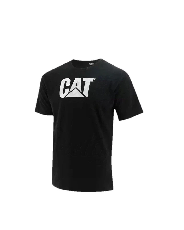 Camiseta Hombre Manga Corta con Logo Caterpillar Equipo Tractor Bulldozer Foto 4 de 4