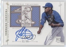 2014 National Treasures Signature Die-Cut Player 31/99 Yordano Ventura Auto 0bt4
