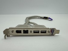Vintage USB IEEE 1394 FireWire Rear Panel Bracket Header Cable Extension PC
