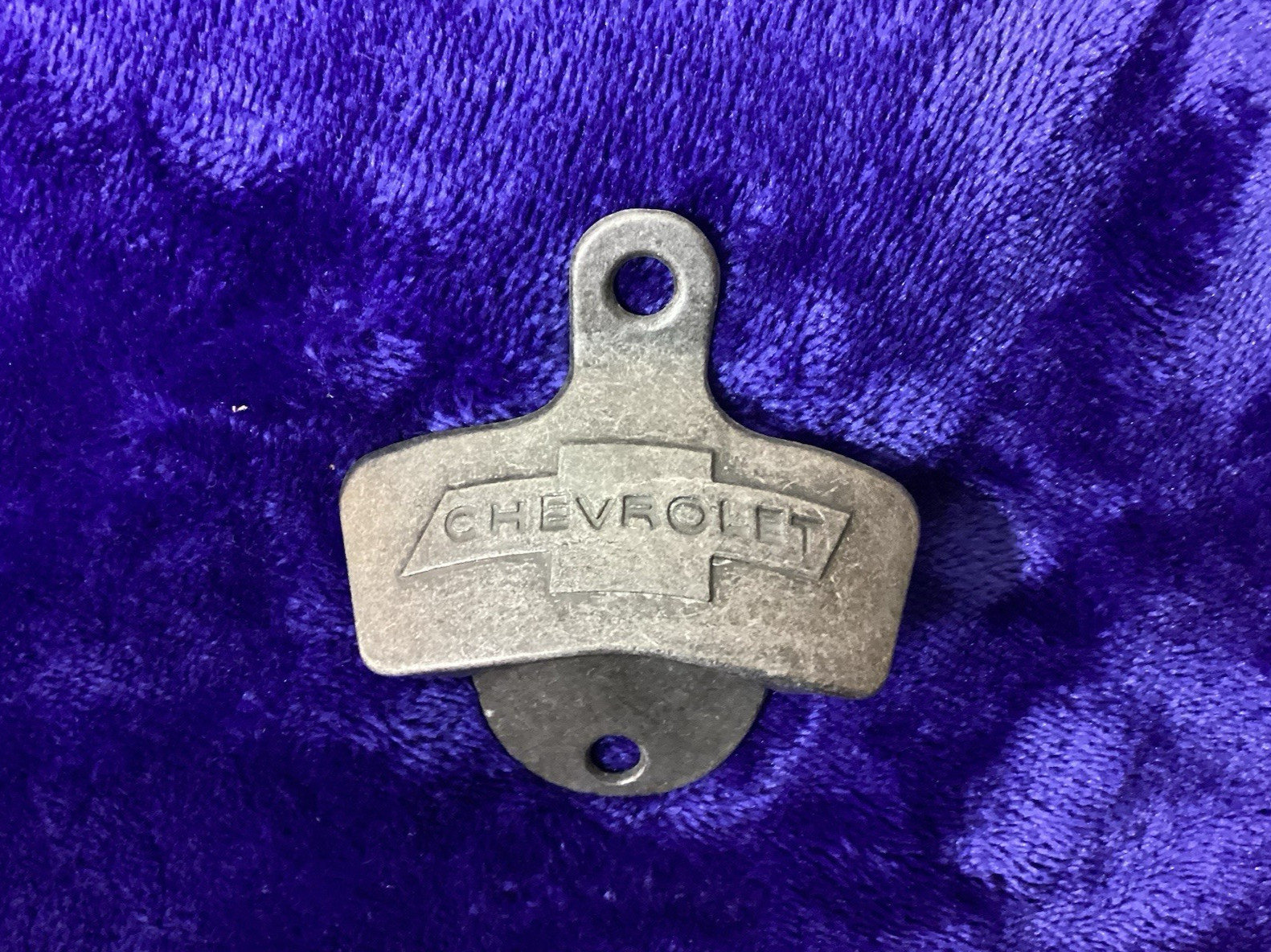 Wall Mounted Chevy Bowtie Bottle Opener Accessory Garage Shop Truck Camaro Vette