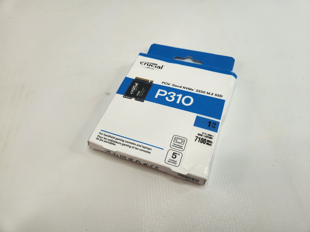 Crucial P310 1TB M.2 2230 Internal SSD PCIe Gen4 NVMe