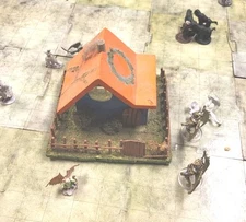 Hand Made DnD Size City Biuldings, Farm Biuldings This Is a Small FarmHouse.