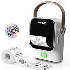 Portable Bluetooth Label Maker - Wireless Handheld Sticker Printer for Barcodes,