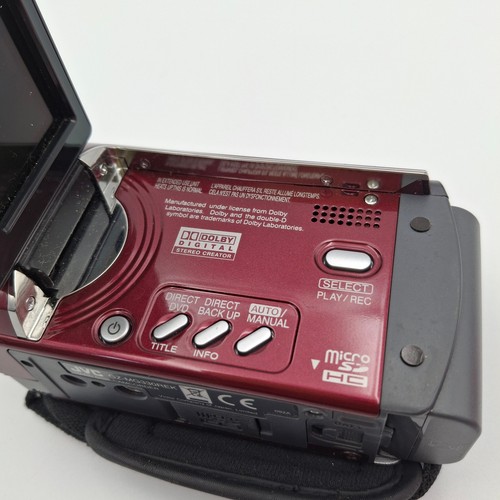 JVC GZ-MG330REK Everio 30GB HDD Camcorder. Candy Apple Red. Working. *VGC*. refB - Picture 5 of 8