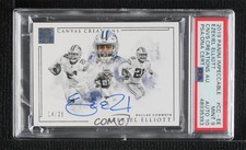 2019 Impeccable Canvas Creations 14/25 Ezekiel Elliott PSA 9 MINT Auto 11oq