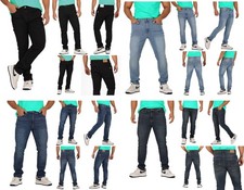 Mens Slim Fit Jeans Stretch Denim Pants Slim Skinny Casual Designer Jeans