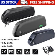UPP Ebike Battery 60V 52V 48V 25Ah 20Ah LG Lithium Bicycle battery 0-2000W Motor