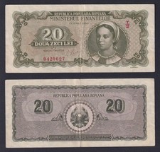 Romania Banknote 20 LEI 1950 P.-84A BB/VF