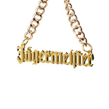 Original Gold-Kette v. J&auml;germeister &reg; mit Panzergliedern - Goldfarbend/vergoldet