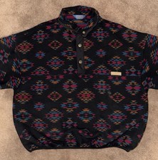 Vintage Pendleton Men s L 100 Virgin Wool Southwestern Aztec Snap Pullover USA