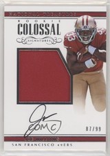 2017 National Treasures Rookie Colossal Signatures 87/99 Joe Williams Auto 0ei