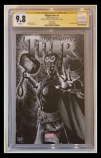MIGHTY THOR #1 JANE FOSTER SKETCH COVER CHRIS MCJUNKIN ORIGINAL ART 9.8 CGC