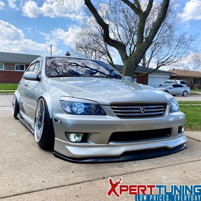 Universal Front Bumper Lip Spoiler Splitter CS Style Add On Bodykit PU Foto 2 de 4