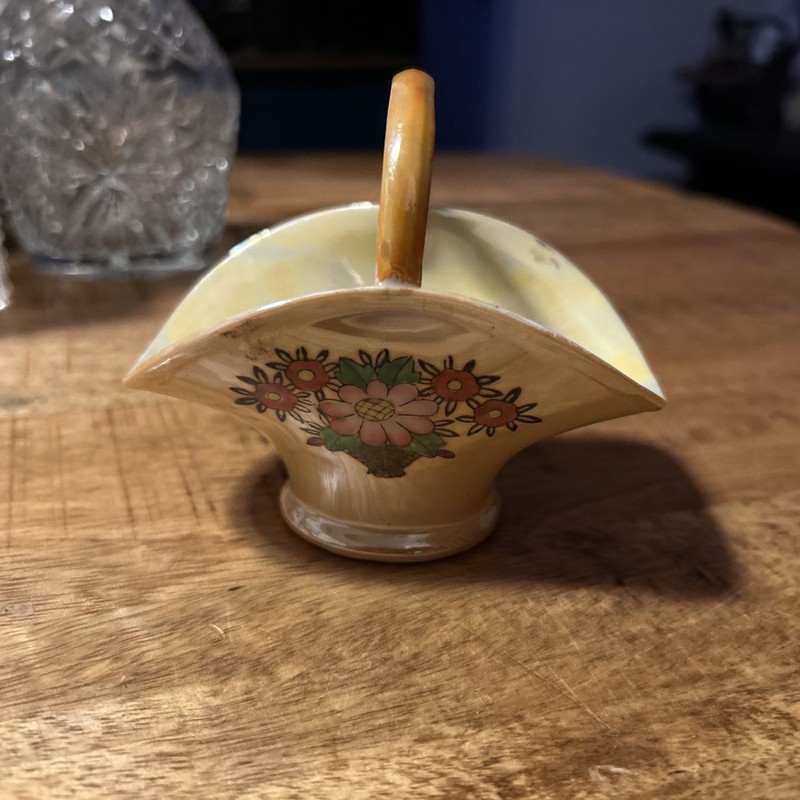 Noritake Handpainted Red Mark Jappan Basket
