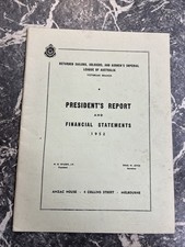 VINTAGE RETURNED SAILORS SOLDIERS AIRMENS IMPERIAL LEAGUE WW2 1950s RSL ANZAC