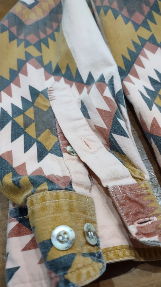 VTG Tom Taylor Western Cowboy Shirt Mens Size L Sleeve Button Up  - Image 3 of 4