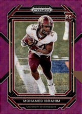 2023 Panini Prizm Draft Picks - Mohamed Ibrahim #128 Purple Wave Prizm (RC)