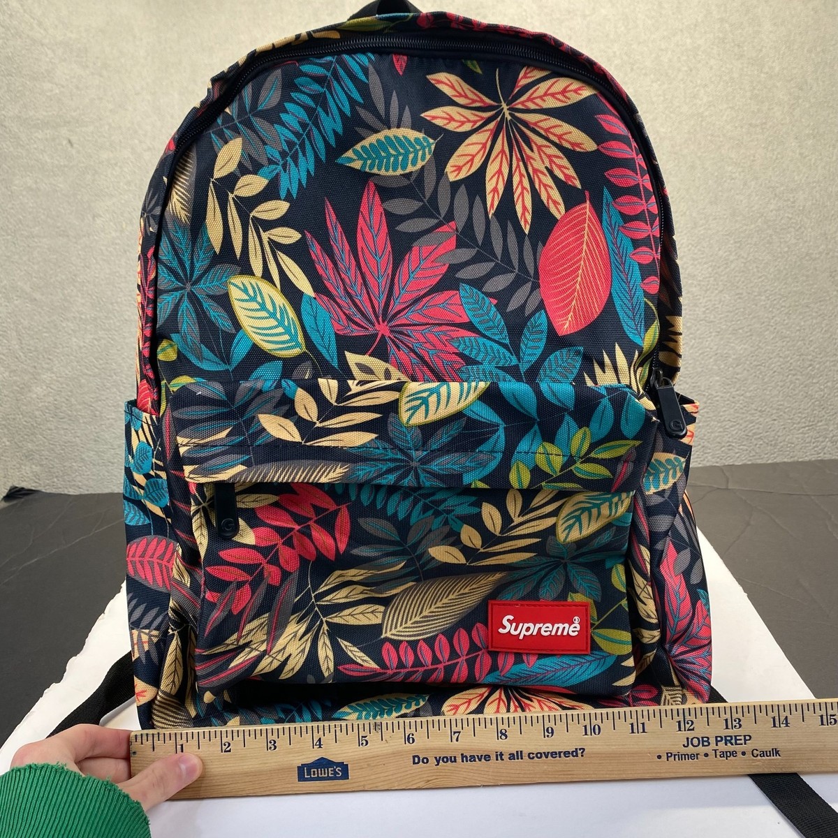 Supreme Backpack Leaves Floral Rare Print Zipper,Made in Korea | eBay