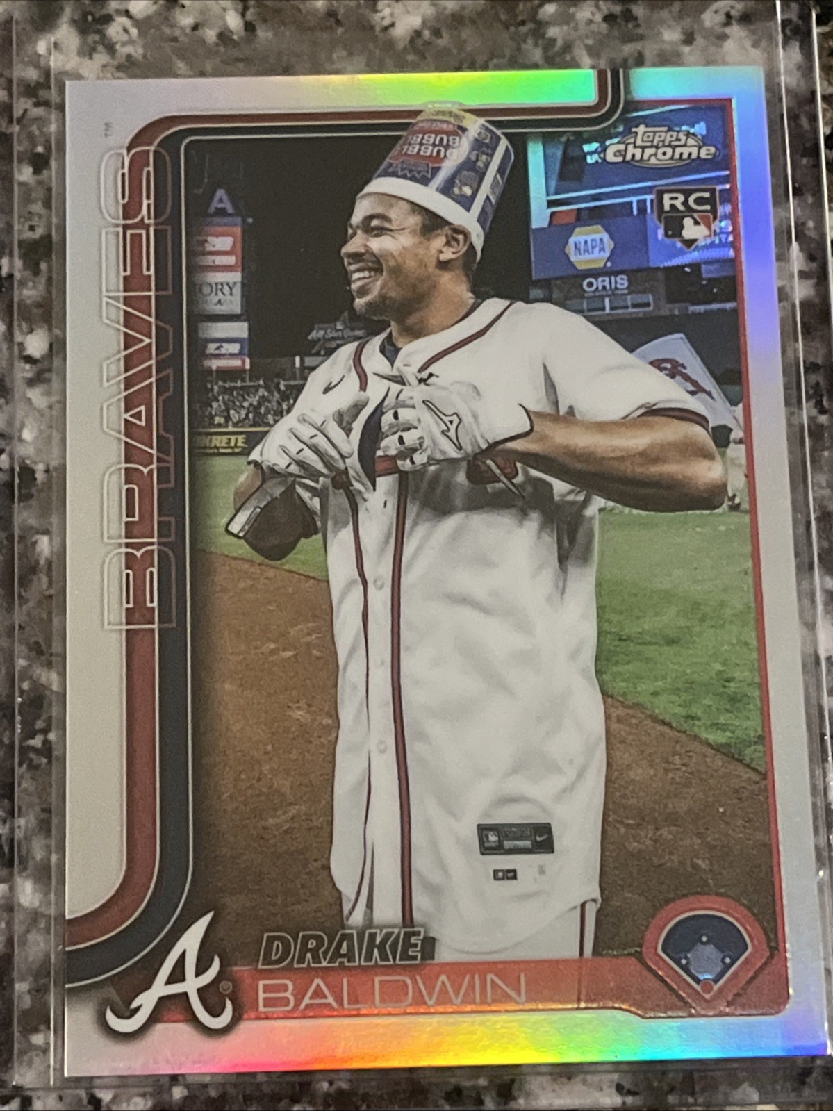 2025 Topps Chrome Update Drake Baldwin RC #USC96 Image Variation ROY SSP -Braves